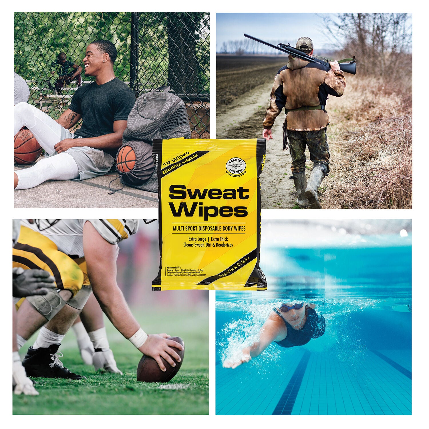 585804 Shop SweatZone Sweat Wipes Disposable Body Wipes at GNC to